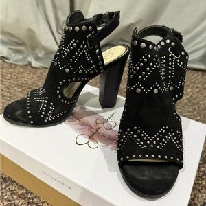 Jessica Simpson Black Studded Heels